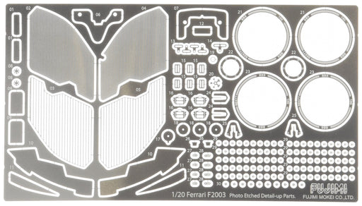 Fujimi Dup27 113531 Detail Up Series 1/20 Photo Etched Parts Ferrari F2003-Ga Scale Model Parts- Japan Figure Store - #1 Bring To You The Best Japanese Goods