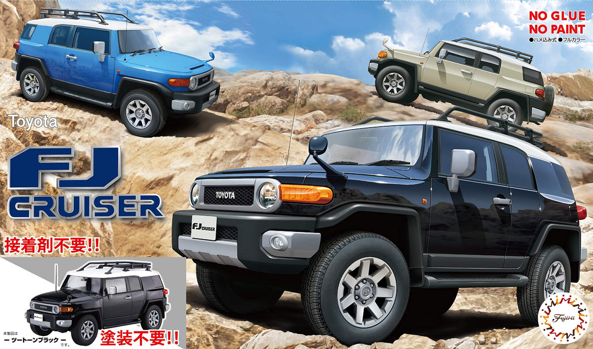 FUJIMI Next Car 1/24 Toyota Fj Cruiser Two-Tone Black Pre-Painted Plastic Model- Japan Figure Store - #1 Bring To You The Best Japanese Goods