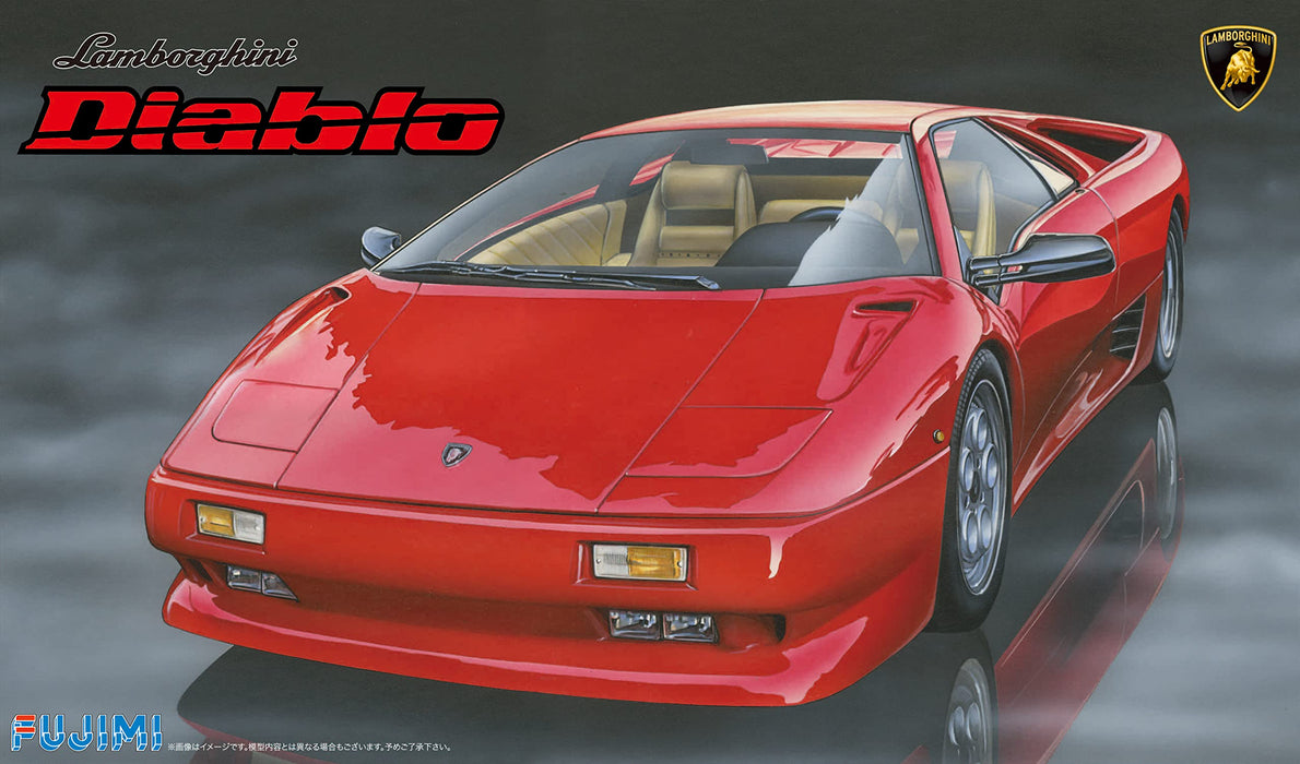 FUJIMI Real Sports Car 1/24 Lamborghini Diablo / 4Wd Vt Black Star Plastic Model- Japan Figure Store - #1 Bring To You The Best Japanese Goods