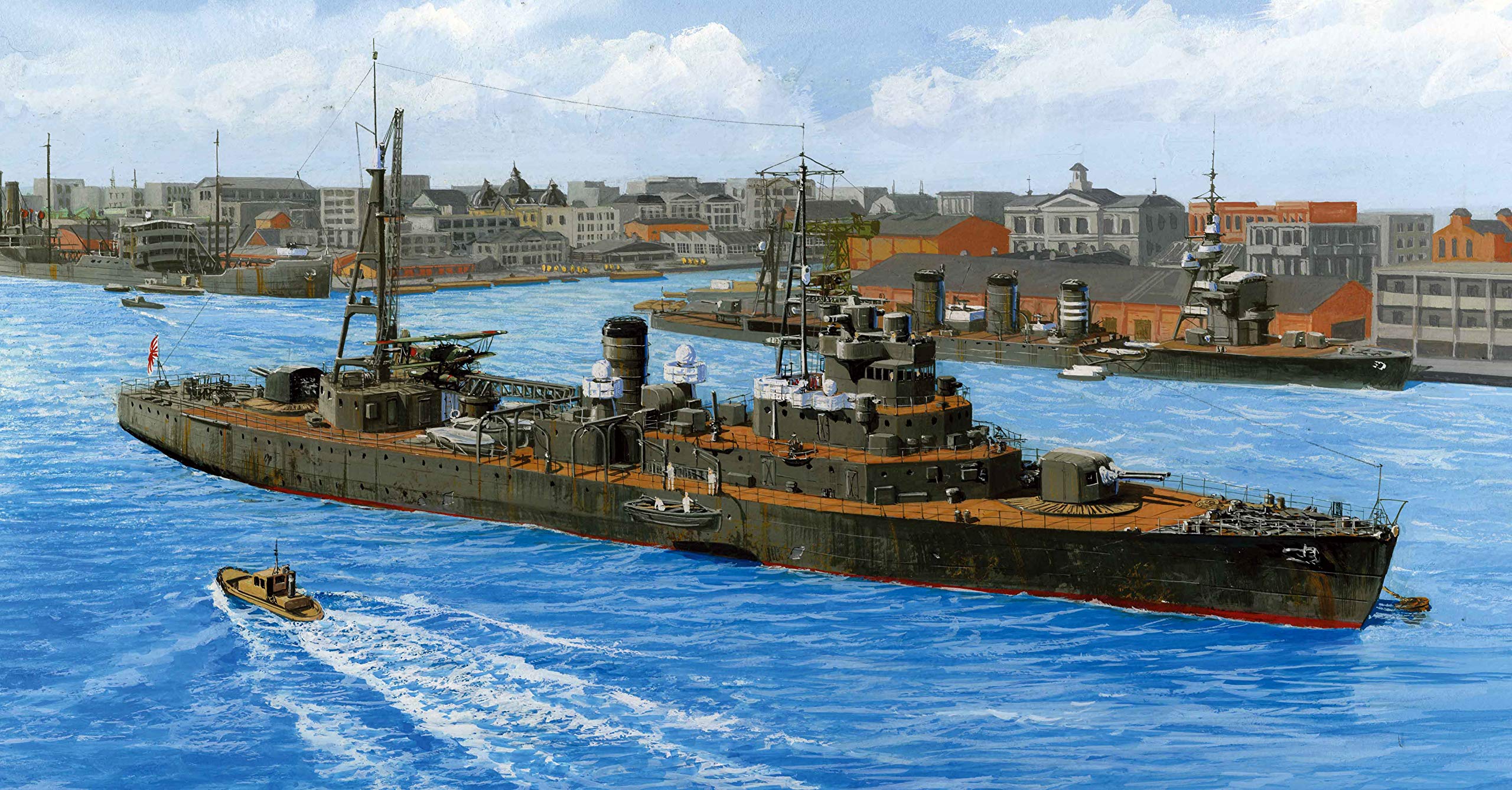Fujimi Model 1/700 Special Series No.26 Ex-1 Japanese Navy Laying Ship Okishima With Ship Name Plate Special 26Ex-1- Japan Figure Store - #1 Bring To You The Best Japanese Goods