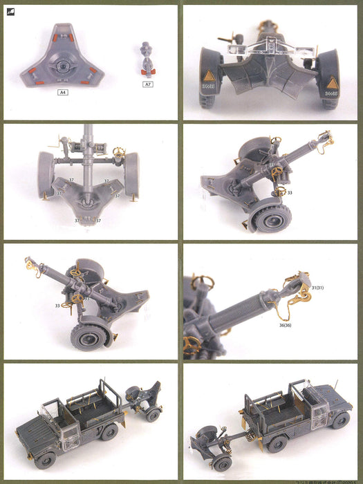 FUJIMI Ml207 Jgsdf Heavy Haul Truck / 120Mm Mortar Rt Photo-Etched Parts 1/72 Scale Kit- Japan Figure Store - #1 Bring To You The Best Japanese Goods