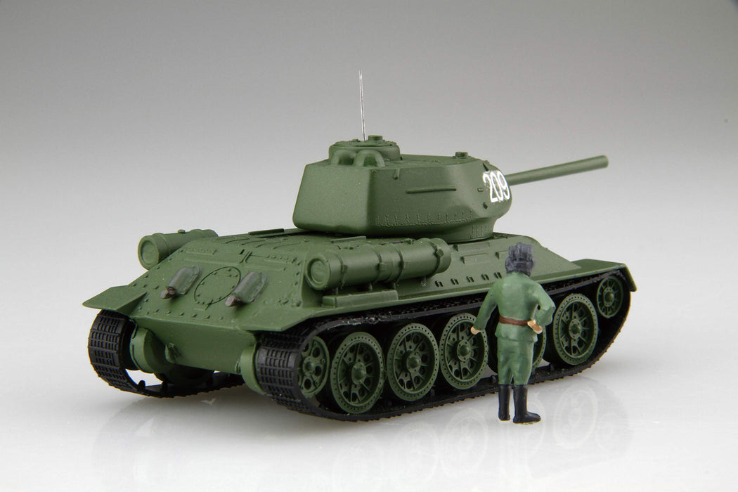 FUJIMI Swa-34 Soviet Medium Tank T-34/85 2Pcs 1/76 Scale Kit- Japan Figure Store - #1 Bring To You The Best Japanese Goods