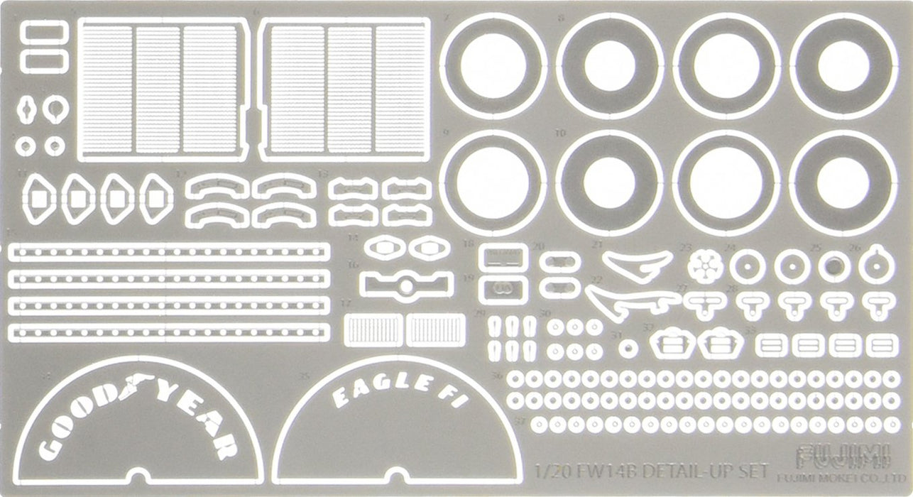 Fujimi Dup16 112701 Detail Up 1/20 Photo Etched Parts Williams Fw14B British Gp Model Toy Parts- Japan Figure Store - #1 Bring To You The Best Japanese Goods