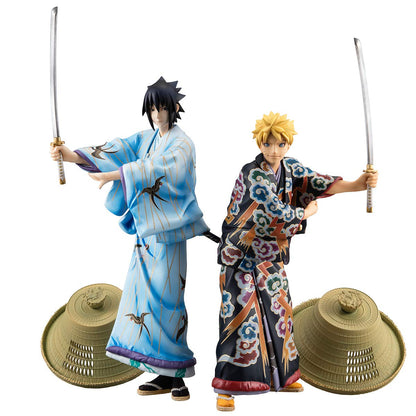 Megahouse Naruto Uzumaki & Uchiha Sasuke Kabuki Edition Set Complete Japan Figure- Japan Figure Store - #1 Bring To You The Best Japanese Goods