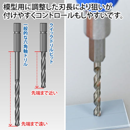 GOD HAND - Gh-Dbq-8D Quick Drill Bit For Pin Vice - Hexagon Set D- Japan Figure Store - #1 Bring To You The Best Japanese Goods