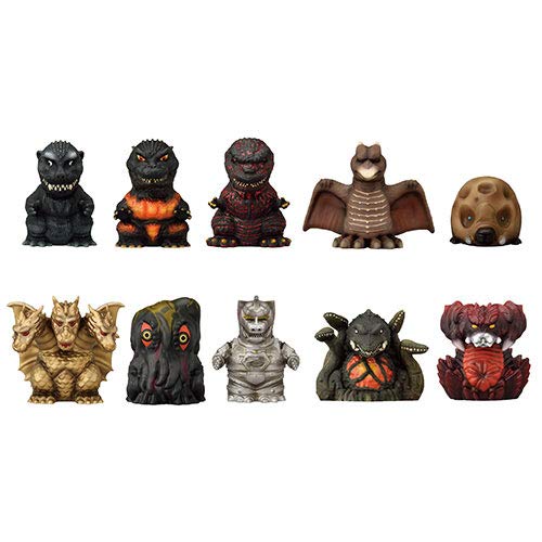 Godzilla Soft Vinyl Puppet Mascot Box Of 10- Japan Figure Store - #1 Bring To You The Best Japanese Goods