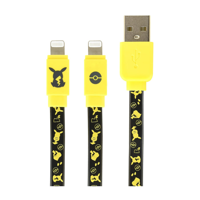 Gourmandies Poke-823A Lightning Compatible Sync & Charging Cable Pikachu- Japan Figure Store - #1 Bring To You The Best Japanese Goods