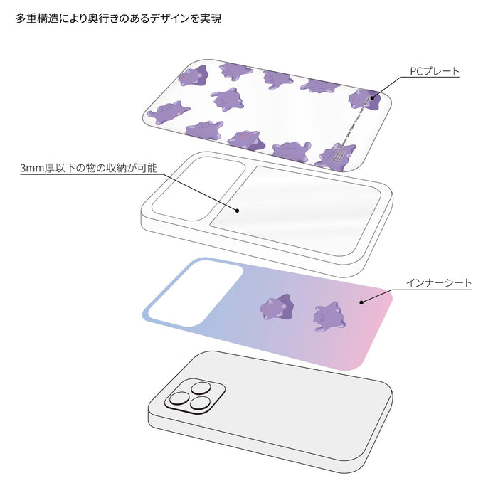 Gourmandies Pokemon Showcase+ Case For Iphone 14 / 14 Pro / 13 / 13 Pro / 12 / 12 Pro (6.1 Inch) Metamon Poke-796C- Japan Figure Store - #1 Bring To You The Best Japanese Goods