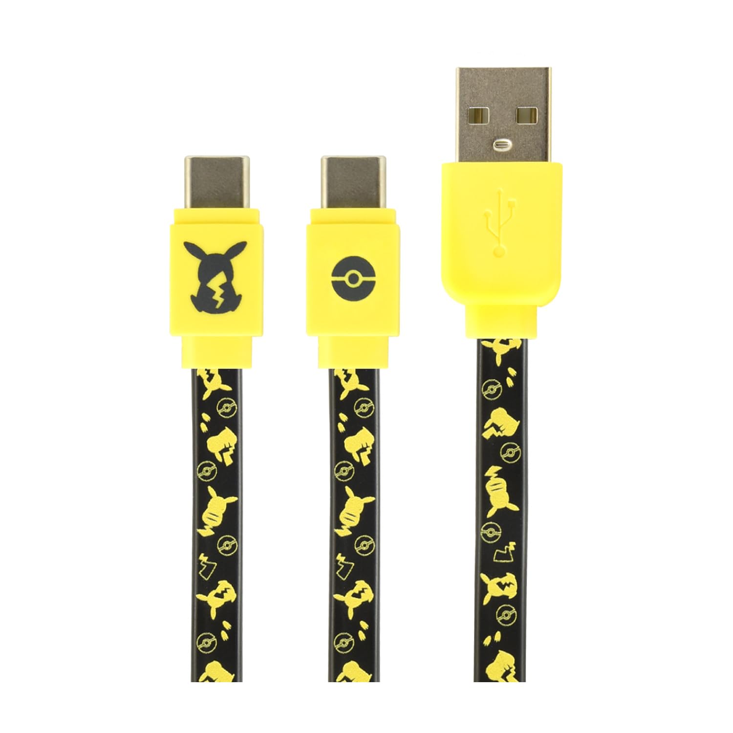 Gourmandies Poke-824A USB-C Sync & Charging Cable Pikachu- Japan Figure Store - #1 Bring To You The Best Japanese Goods