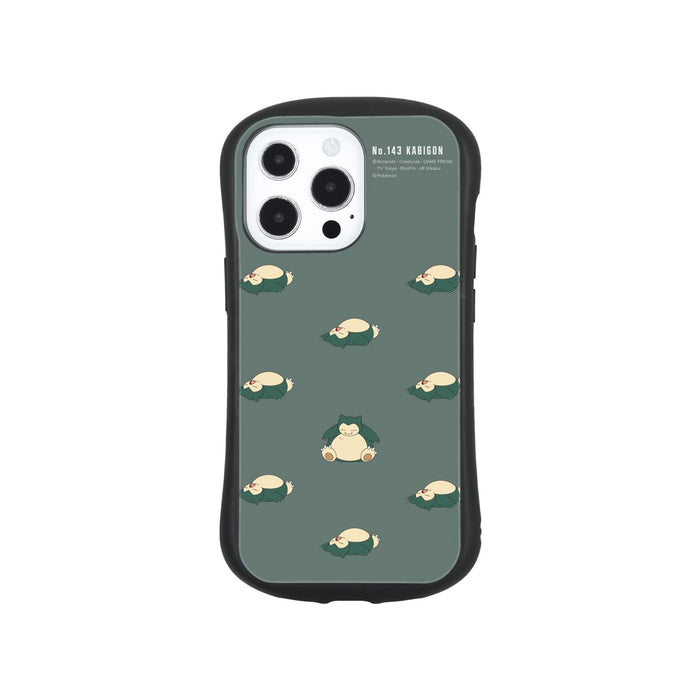 Gourmandise Pocket Monster Iphone13 Pro (6.1 Inch) Compatible Hybrid Glass Case Snorlax Poke-750D- Japan Figure Store - #1 Bring To You The Best Japanese Goods