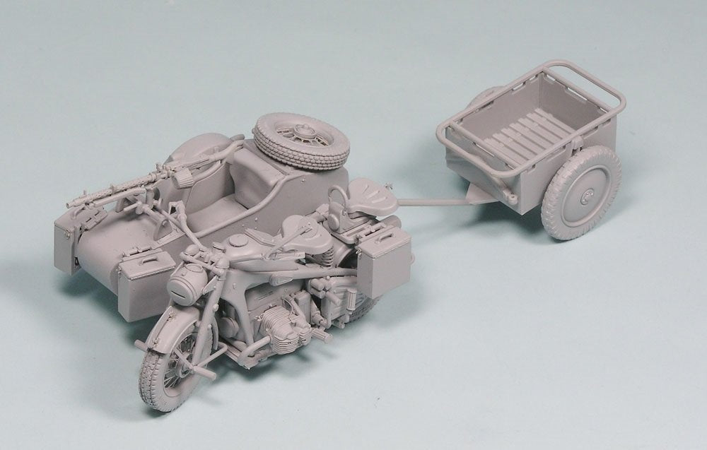 GREAT WALL HOBBY 1/35 Wwii German Motorcycle Ks750 W/Sidecar Plastic Model- Japan Figure Store - #1 Bring To You The Best Japanese Goods