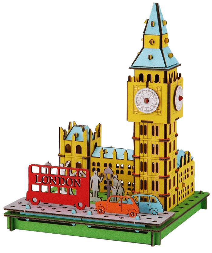 HACOMO Pusupusu Paper Craft Big Ben- Japan Figure Store - #1 Bring To You The Best Japanese Goods