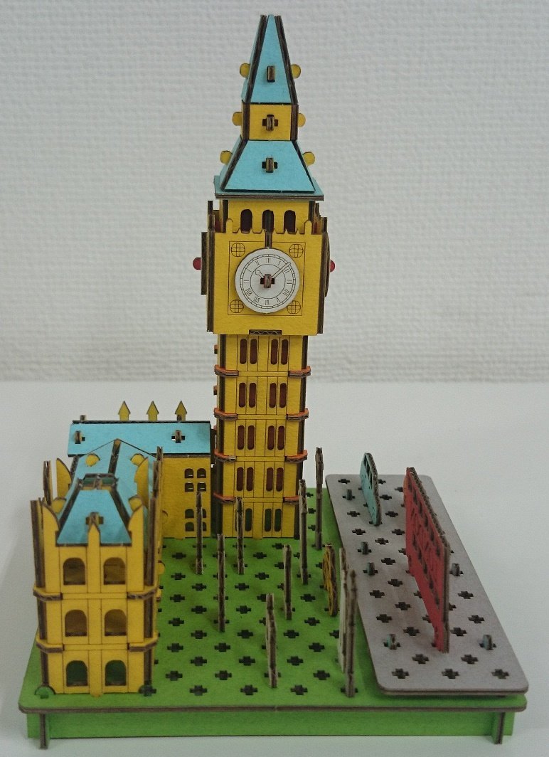 HACOMO Pusupusu Paper Craft Big Ben- Japan Figure Store - #1 Bring To You The Best Japanese Goods