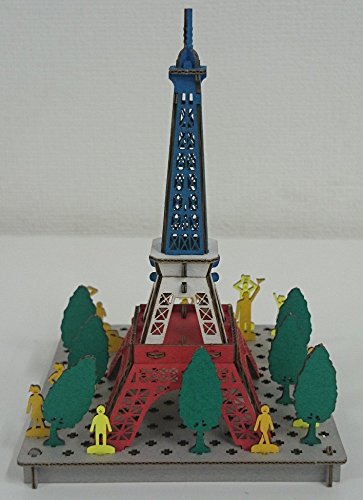 HACOMO Pusupusu Paper Craft Paris Tower Tricolor- Japan Figure Store - #1 Bring To You The Best Japanese Goods