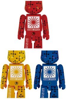 MEDICOM Happy Bearbrick Be@Rbrick Eames Blue 4530956308487- Japan Figure Store - #1 Bring To You The Best Japanese Goods