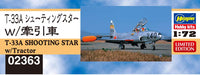 HASEGAWA 1/72 T-33A Shooting Star W/Tractor Plastic Model- Japan Figure Store - #1 Bring To You The Best Japanese Goods