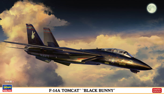 HASEGAWA 1/72 Us Navy F-14A Tomcat Black Bunny Model Plastic Model- Japan Figure Store - #1 Bring To You The Best Japanese Goods