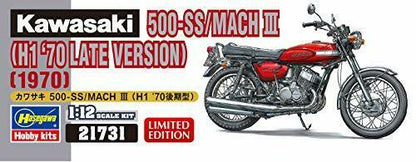 Hasegawa 1/12 Kawasaki 500-ss/mach Iii H1 '70 Late Version Plastic Model Kit- Japan Figure Store - #1 Bring To You The Best Japanese Goods