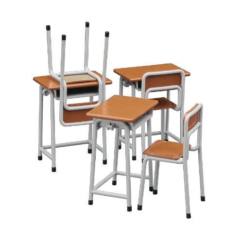 Hasegawa 1/12 School Desk & Chair Model Kit - Japan Figure