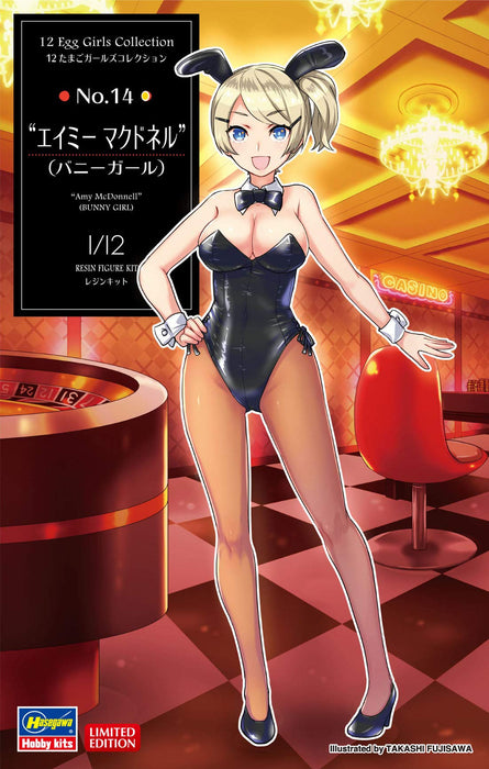 HASEGAWA 1/12 Egg Girls Collection No.14 Amy Mcdonnell Bunny Girl Plastic Model- Japan Figure Store - #1 Bring To You The Best Japanese Goods