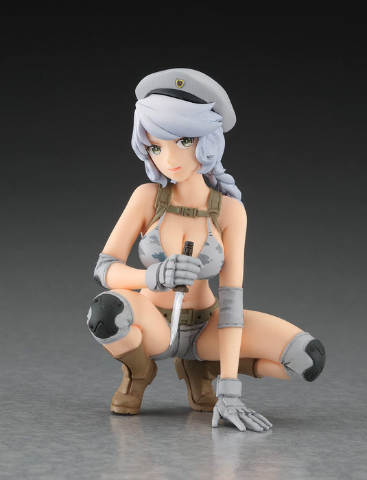 Hasegawa 1/12 Egg Girls Collection No.20 Sasha Ilyushina Army Japanese Plastic Model Kit- Japan Figure Store - #1 Bring To You The Best Japanese Goods