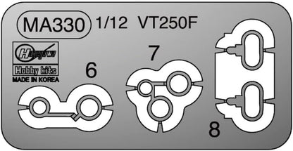 Hasegawa 1/12 Honda VT250F Plastic Model with Photo-Etched Parts 21750- Japan Figure Store - #1 Bring To You The Best Japanese Goods