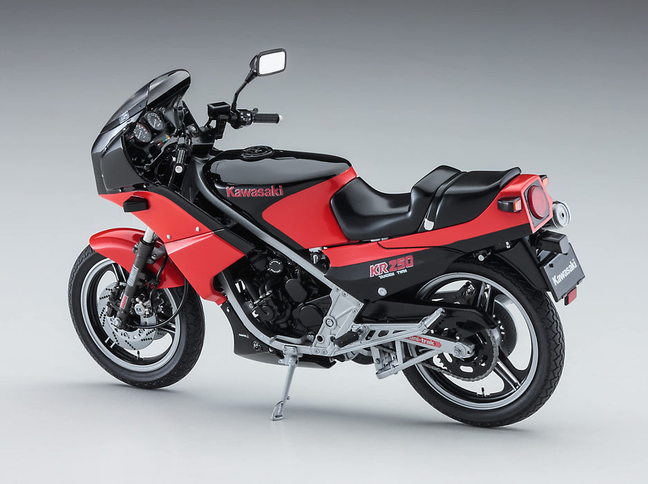 Hasegawa 1/12 Kawasaki Kr250 (Kr250A) Black / Red Japanese Plastic Motorcycle- Japan Figure Store - #1 Bring To You The Best Japanese Goods