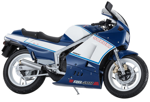 HASEGAWA 1/12 Suzuki Rg400 Late Model Blue/White W/Under Cowl Plastic Model- Japan Figure Store - #1 Bring To You The Best Japanese Goods