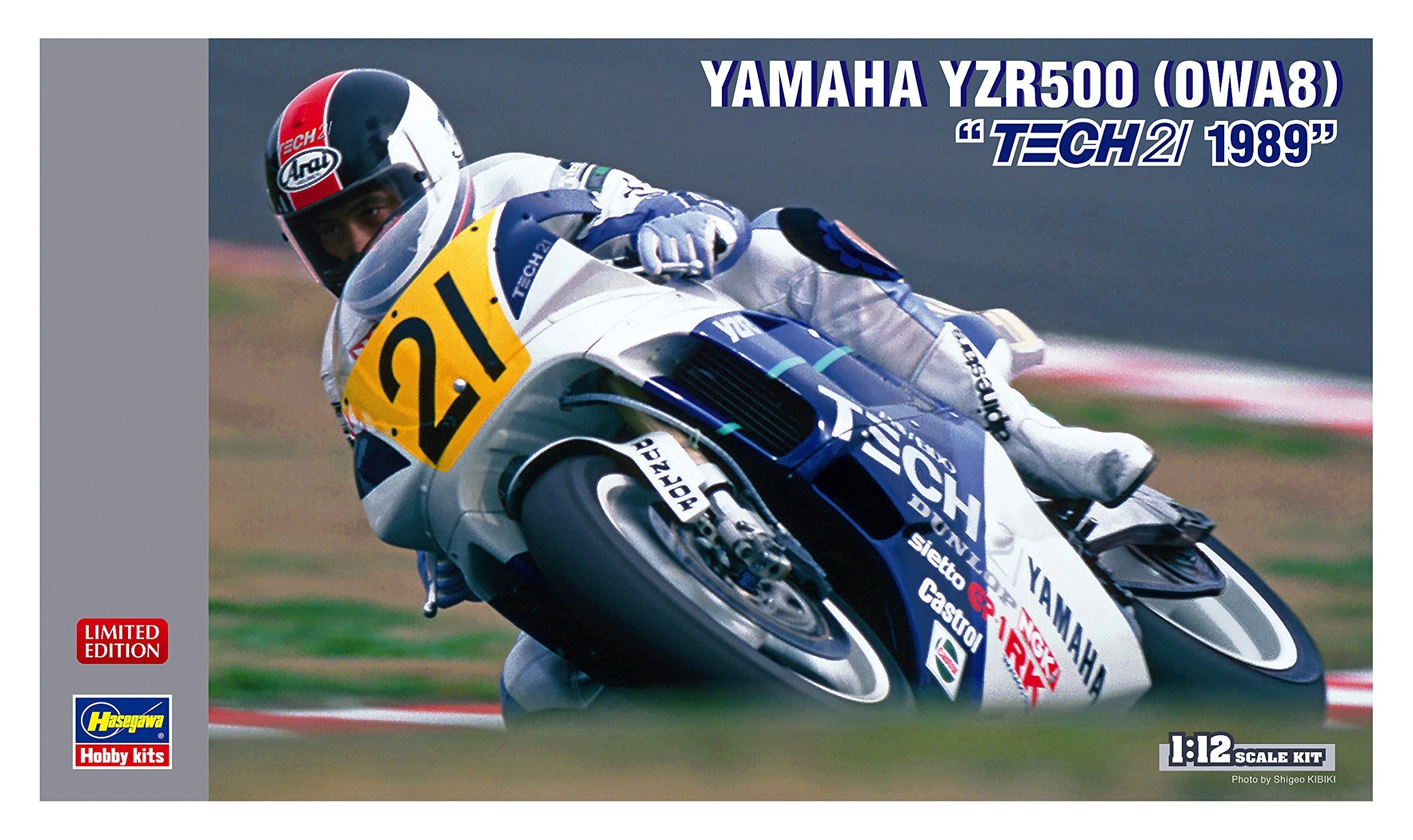 HASEGAWA 21708 Yamaha Yzr500 Owa8 Tech 21 1989 1/12 Scale Kit Limited Edition- Japan Figure Store - #1 Bring To You The Best Japanese Goods