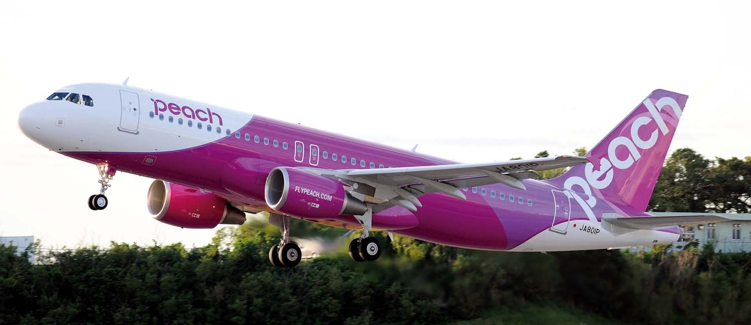 HASEGAWA - 10689 Peach Airbus A320 1/144 Scale Kit- Japan Figure Store - #1 Bring To You The Best Japanese Goods