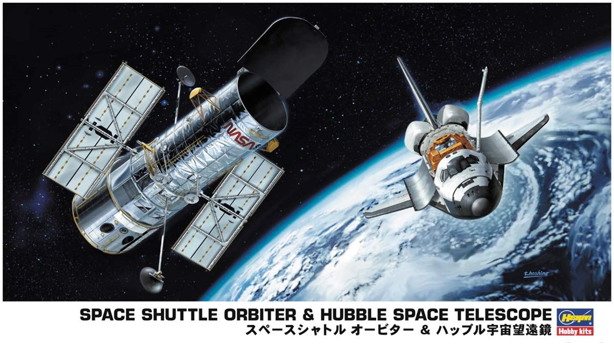HASEGAWA 10676 Space Shuttle Orbiter & Hubble Space Telescope 1/200 Scale Kit- Japan Figure Store - #1 Bring To You The Best Japanese Goods