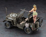 HASEGAWA Sp483 1/24 1/4 Ton 4X4 Truck Equipped With 50 Caliber M2 Machine Gun Blonde Girls Figure Plastic Model- Japan Figure Store - #1 Bring To You The Best Japanese Goods