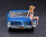 Hasegawa 1/72 1966 American Coupe Type P W/Blond Girl's Figure Plastic Model- Japan Figure Store - #1 Bring To You The Best Japanese Goods