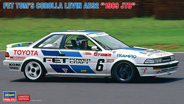 HASEGAWA 1/24 Fet Tom'S Corolla Levin Ae92 1989 Jtc Plastic Model- Japan Figure Store - #1 Bring To You The Best Japanese Goods