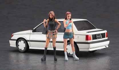 Hasegawa 1/24 Scale 90's Thick Sole Gal Figure Plastic Model Collection Series- Japan Figure Store - #1 Bring To You The Best Japanese Goods