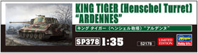HASEGAWA Sp378 German Army King Tiger Henschel Turret Ardennes 1/35 Scale Kit- Japan Figure Store - #1 Bring To You The Best Japanese Goods