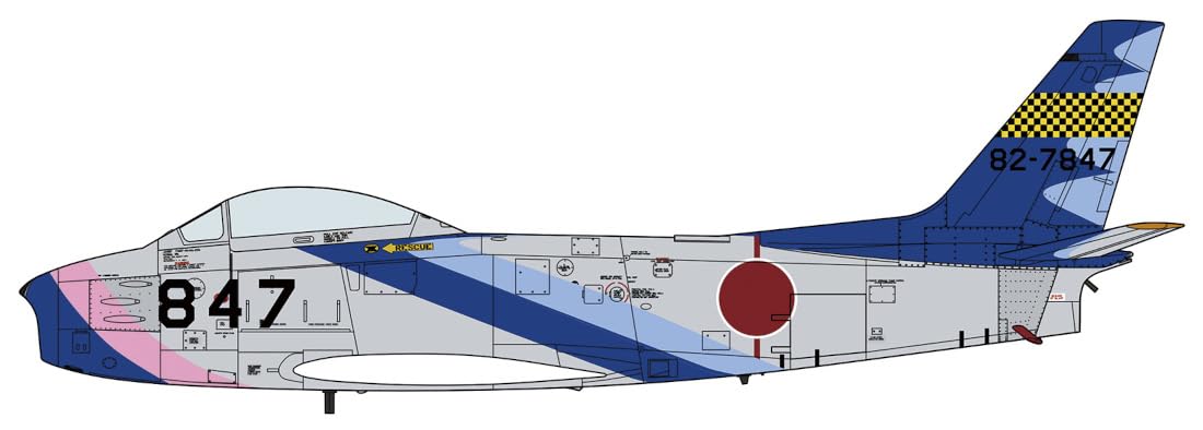 Hasegawa 1/48 F-86F-40 Saber Blue Impulse Japan Asdf Painted Wing Aircraft Plastic Model 07526- Japan Figure Store - #1 Bring To You The Best Japanese Goods
