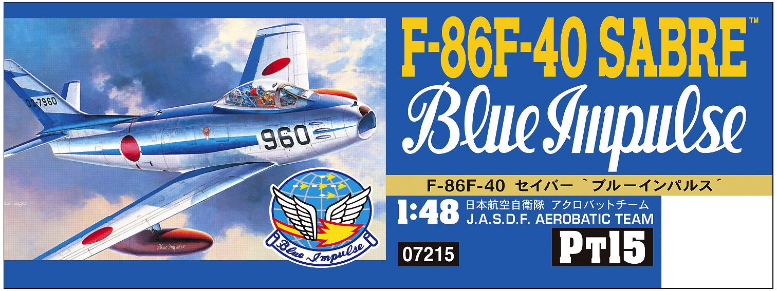 HASEGAWA Pt15 F-86F-40 Sabre Blue Impulse 1/48 Scale Kit- Japan Figure Store - #1 Bring To You The Best Japanese Goods