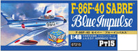 HASEGAWA Pt15 F-86F-40 Sabre Blue Impulse 1/48 Scale Kit- Japan Figure Store - #1 Bring To You The Best Japanese Goods