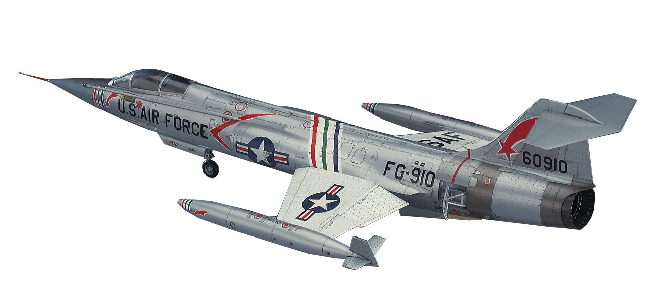 Hasegawa 1/48 Us Air Force F-104C Starfighter Plastic Model Pt19- Japan Figure Store - #1 Bring To You The Best Japanese Goods