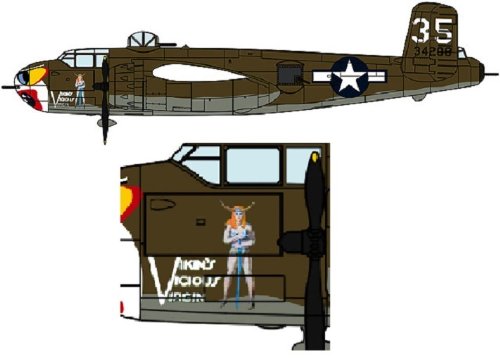 HASEGAWA - 02058 B-25H Mitchell Nose Art 1/72 Scale Kit- Japan Figure Store - #1 Bring To You The Best Japanese Goods