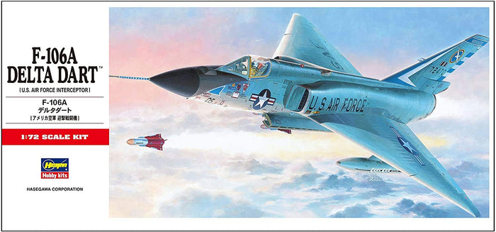 Hasegawa 1/72 F-106A Delta Dart Plastic Model - US Air Force Edition C11- Japan Figure Store - #1 Bring To You The Best Japanese Goods