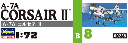 Hasegawa 1/72 A-7A Corsair II US Navy Carrier Attack Aircraft Plastic Model B8- Japan Figure Store - #1 Bring To You The Best Japanese Goods