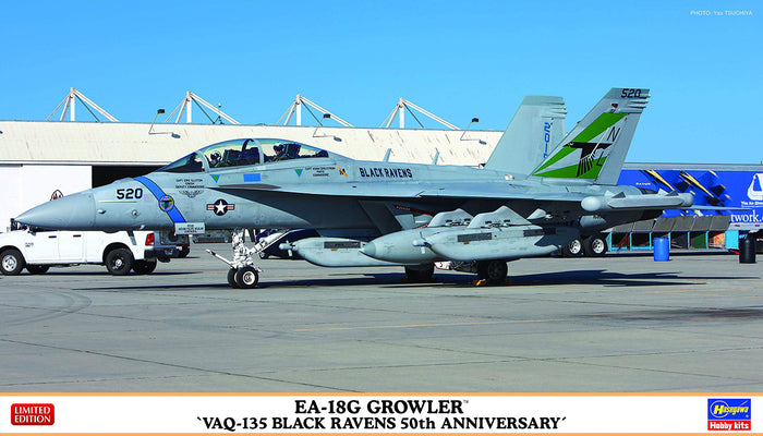 HASEGAWA 02351 Ea-18G Growler `Vaq-135 Black Ravens 50Th Anniversary' 1/72 Scale Kit- Japan Figure Store - #1 Bring To You The Best Japanese Goods