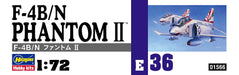 HASEGAWA E36 F-4B/N Phantom Ii 1/72 Scale Kit- Japan Figure Store - #1 Bring To You The Best Japanese Goods