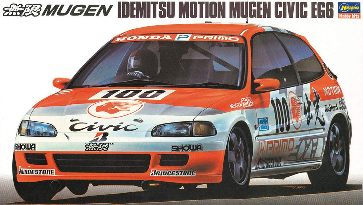 Hasegawa 20286 Idemitsu Motion Mugen Civic Eg6 1/24 Plastic Cars Model Kits- Japan Figure Store - #1 Bring To You The Best Japanese Goods