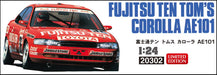 HASEGAWA 20302 Fujitsu Ten Tom'S Corolla Ae101 1/24 Scale Kit- Japan Figure Store - #1 Bring To You The Best Japanese Goods