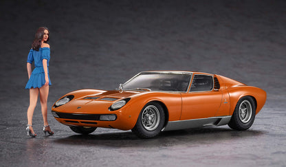 Hasegawa 20423 Lamborghini Miura P400 Sv W/Italian Girls Figure 1/24 Scale Kit- Japan Figure Store - #1 Bring To You The Best Japanese Goods