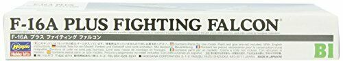 Hasegawa F-16a Plus Fighting Falcon Plastic Model- Japan Figure Store - #1 Bring To You The Best Japanese Goods