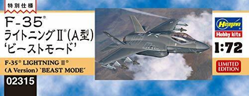 Hasegawa F-35 Lightning Ii Typea 'beast Mode' Plastic Model- Japan Figure Store - #1 Bring To You The Best Japanese Goods